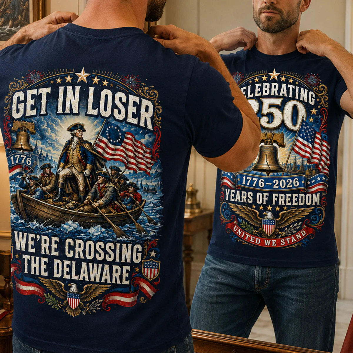 Celebrated America 250th Anniversary - Personalized Shirt - Gifts For Patriots