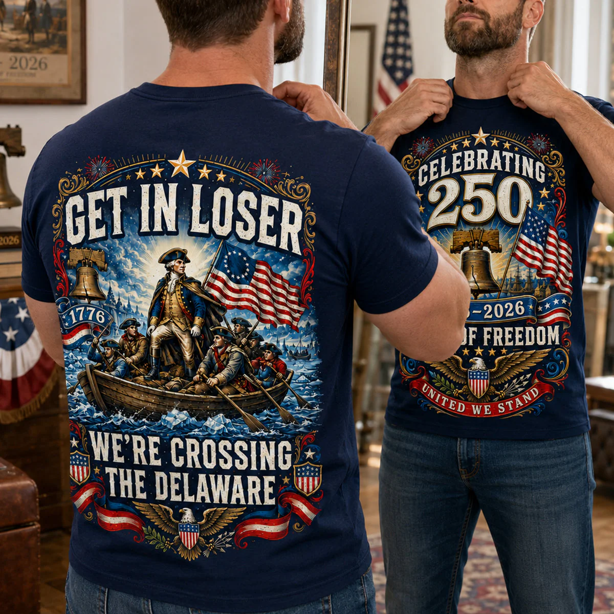 Celebrated America 250th Anniversary - Personalized Shirt - Gifts For Patriots - Image 2