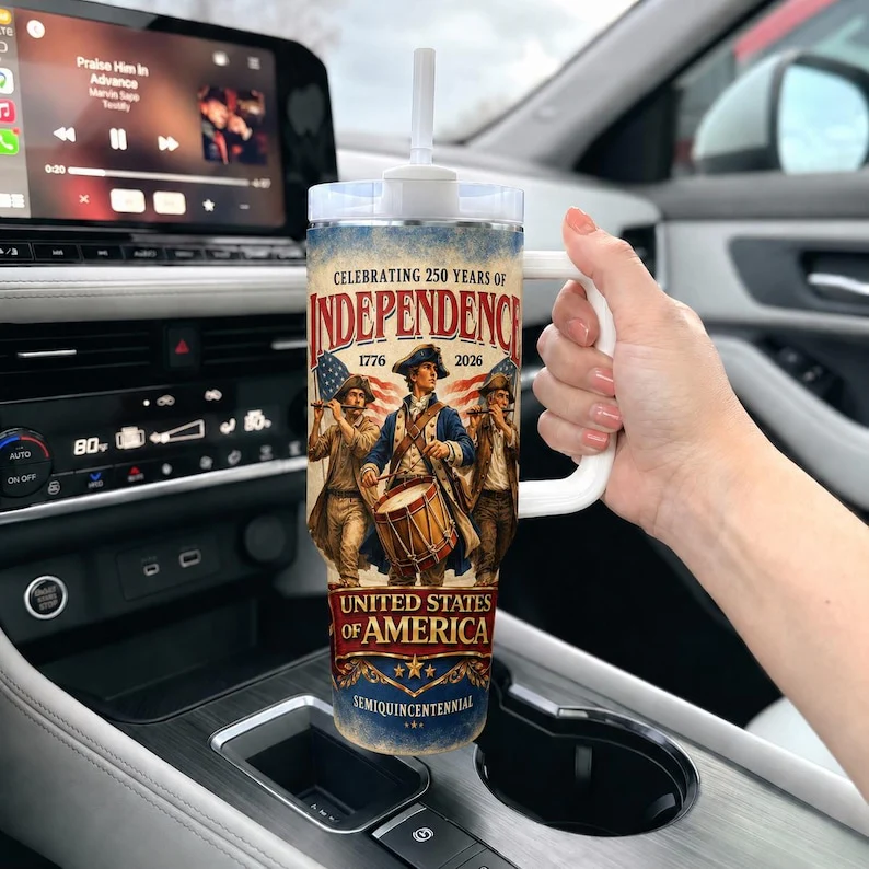 Celebrating 250 Years Of Independence USA Semiquincentennial - Personalized Tumbler - Gift For Patriots