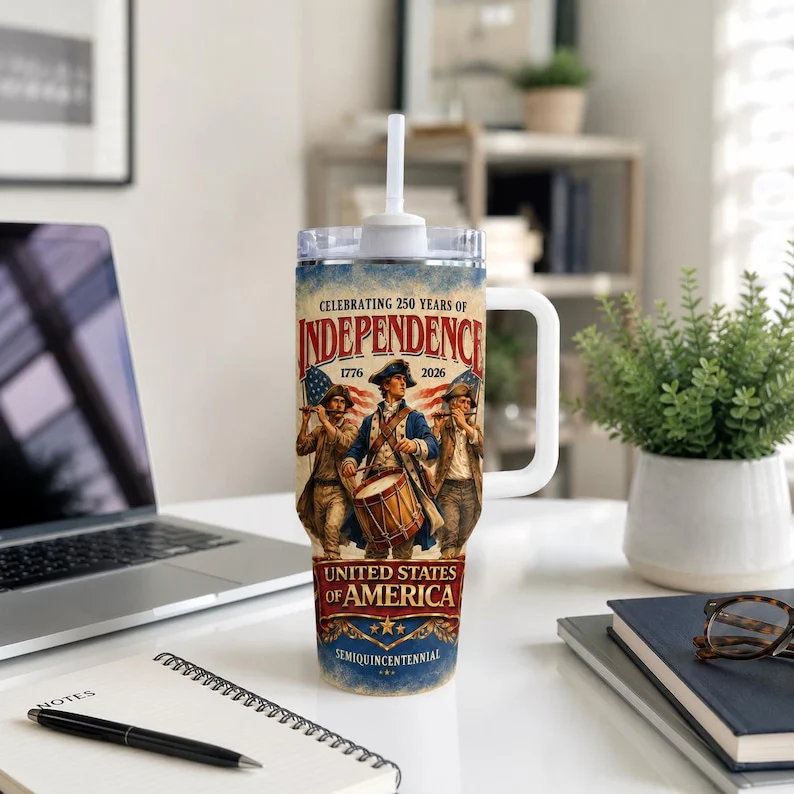 Celebrating 250 Years Of Independence USA Semiquincentennial - Personalized Tumbler - Gift For Patriots - Image 4