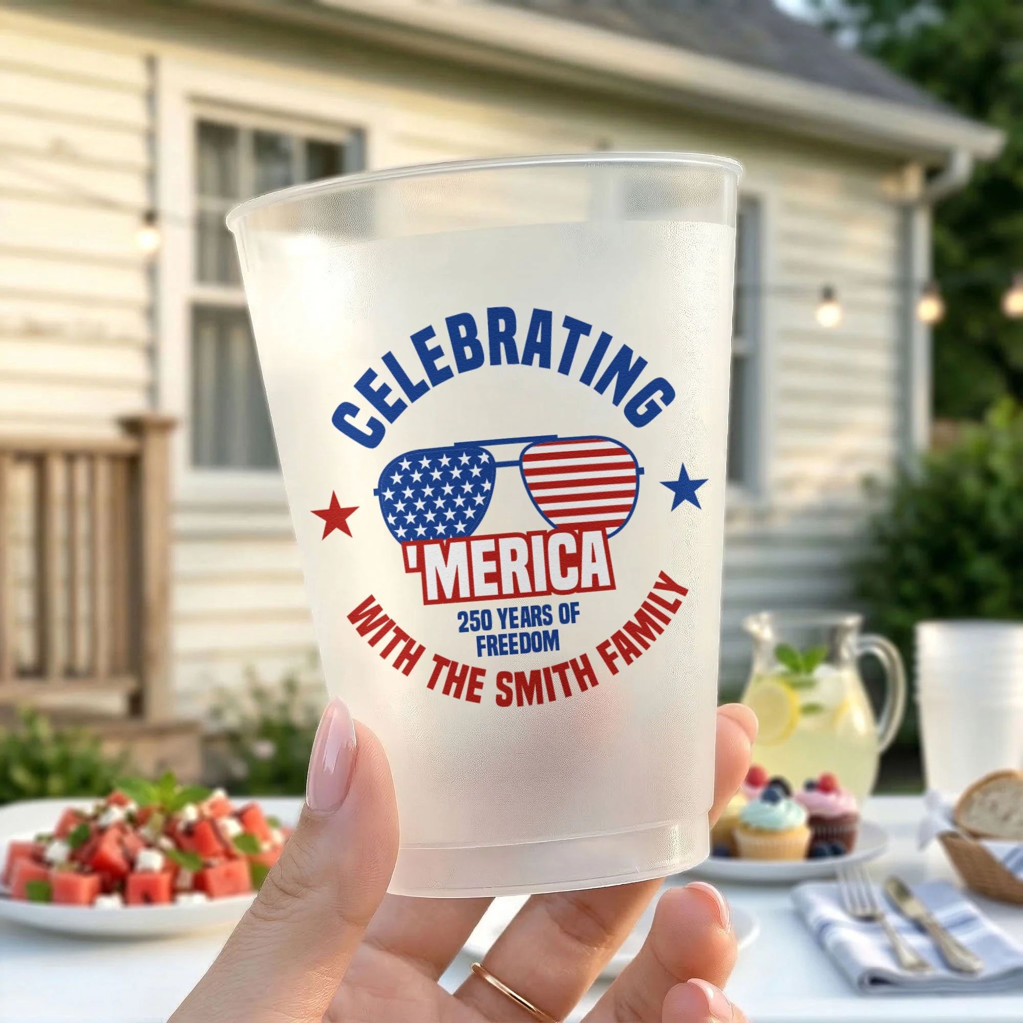 Celebrating America 250 Years Of Freedom - Personalized Cups - Gifts For Patriotic Family - Image 3