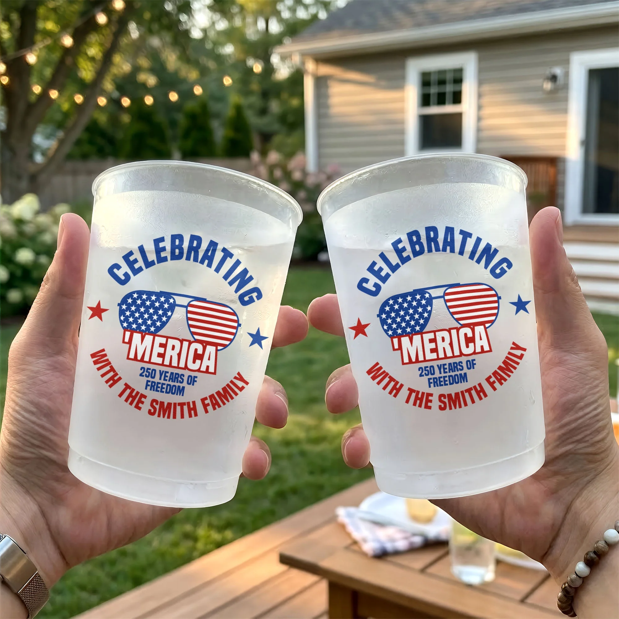 Celebrating America 250 Years Of Freedom - Personalized Cups - Gifts For Patriotic Family - Image 5