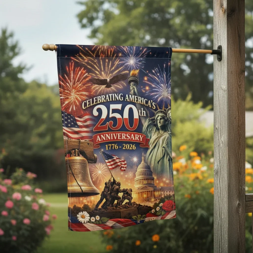 Celebrating America's 250th Anniversary - Patriotic Flag - Gift For Family - Image 3