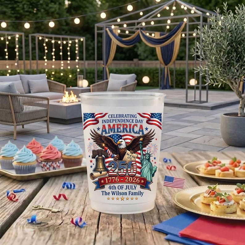 Celebrating Independence Day America 4th Of July - Personalized Cups - Gifts For Patriotic Family - Image 4