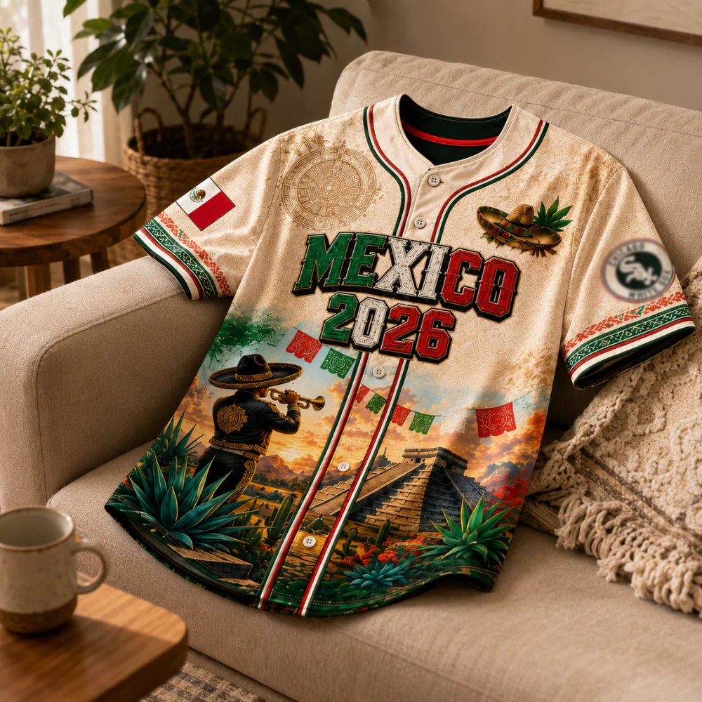Chicago Mexican Heritage Night Mexico 2026 - Personalized Baseball Jersey - Gift For Sport Fans - Image 2