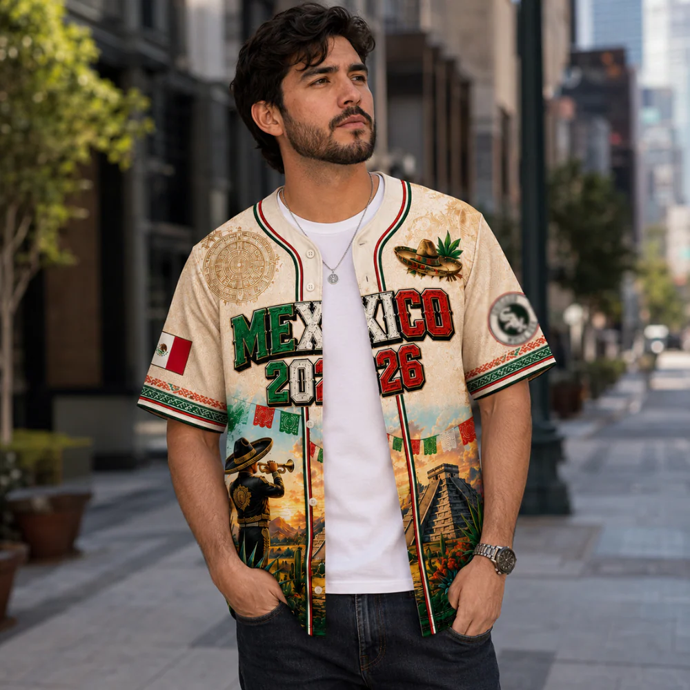 Chicago Mexican Heritage Night Mexico 2026 - Personalized Baseball Jersey - Gift For Sport Fans - Image 3