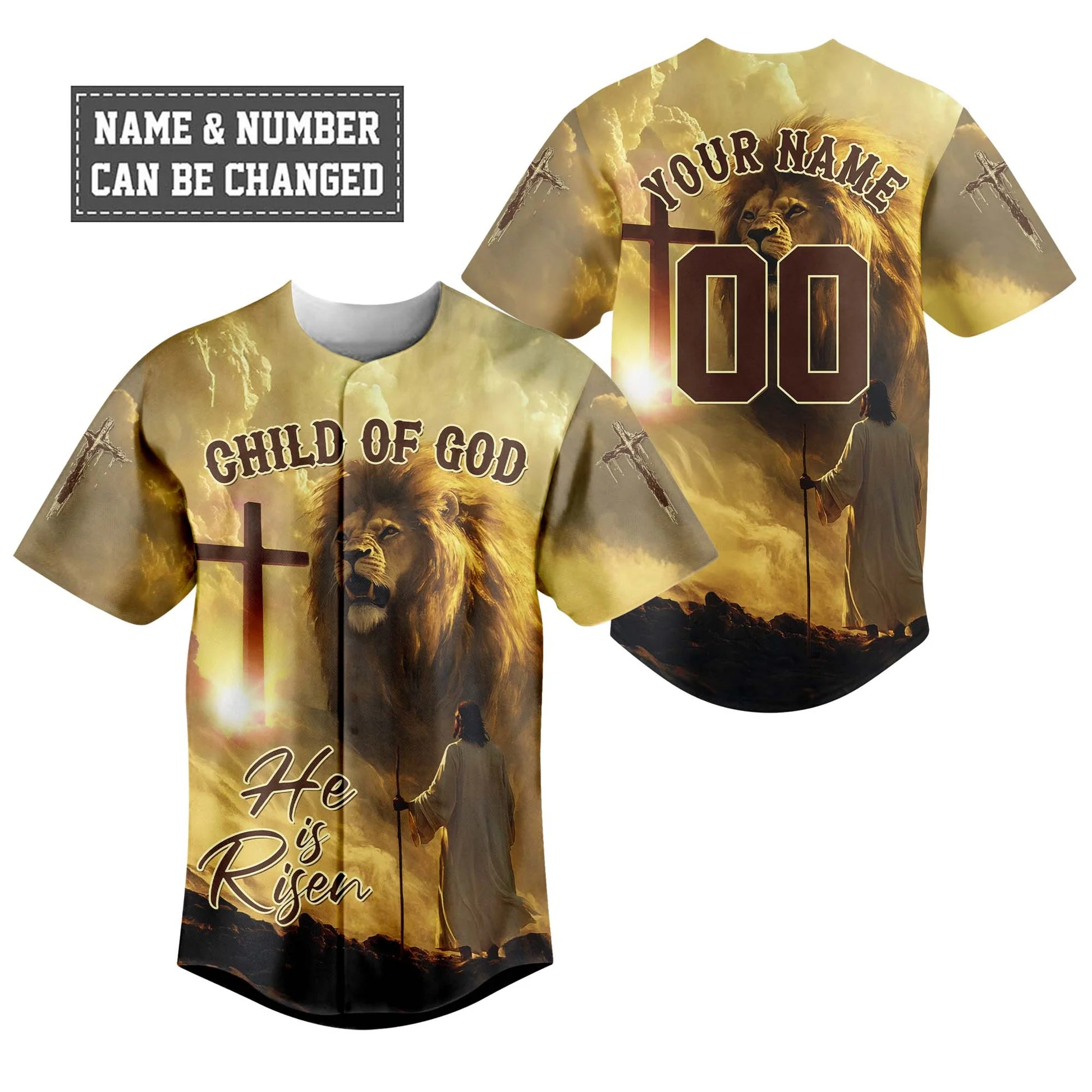 Child Of God Baseball Jersey - Christant Gift For Him