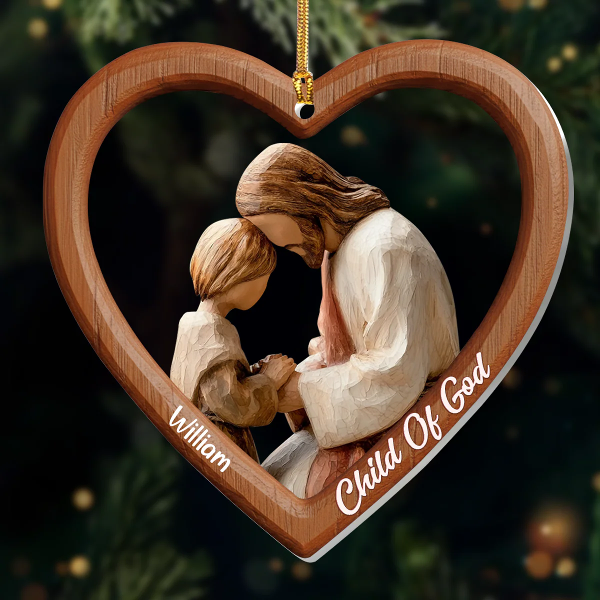 Child Of God - Personalized 1-Layer Acrylic Ornament HL128 - Image 3
