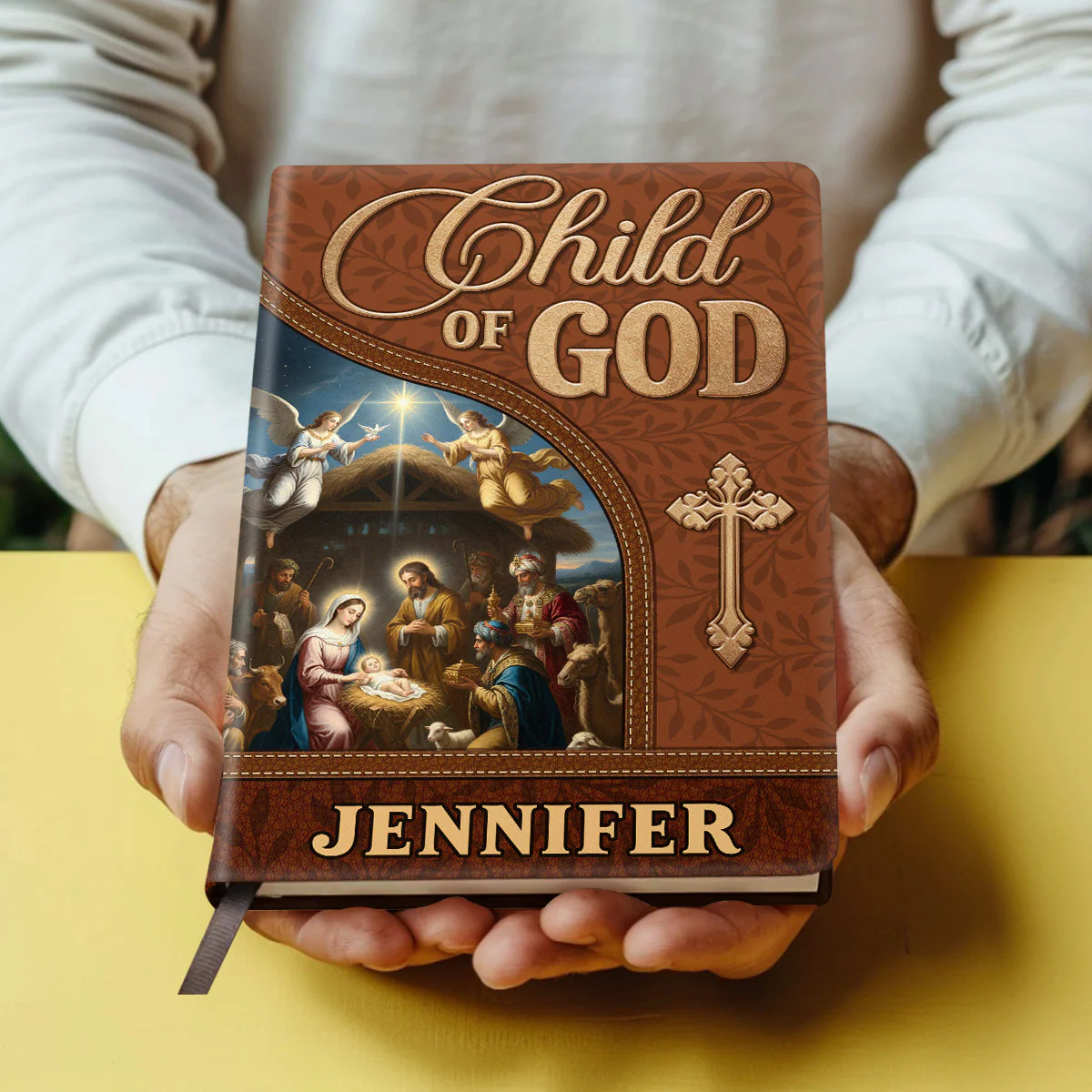 Child Of God - Personalized Leather Cover Notebook TD118 - Image 4