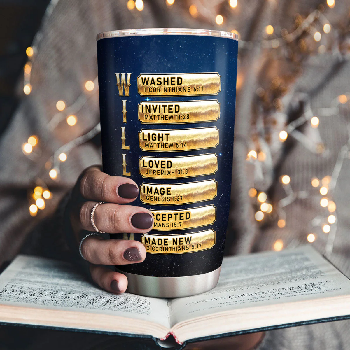 Child Of God - Personalized Stainless Steel Tumbler - Gift For Him HL128 - Image 3