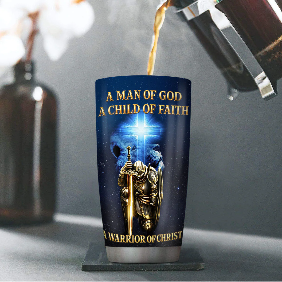 Child Of God - Personalized Stainless Steel Tumbler - Gift For Him HL128 - Image 4