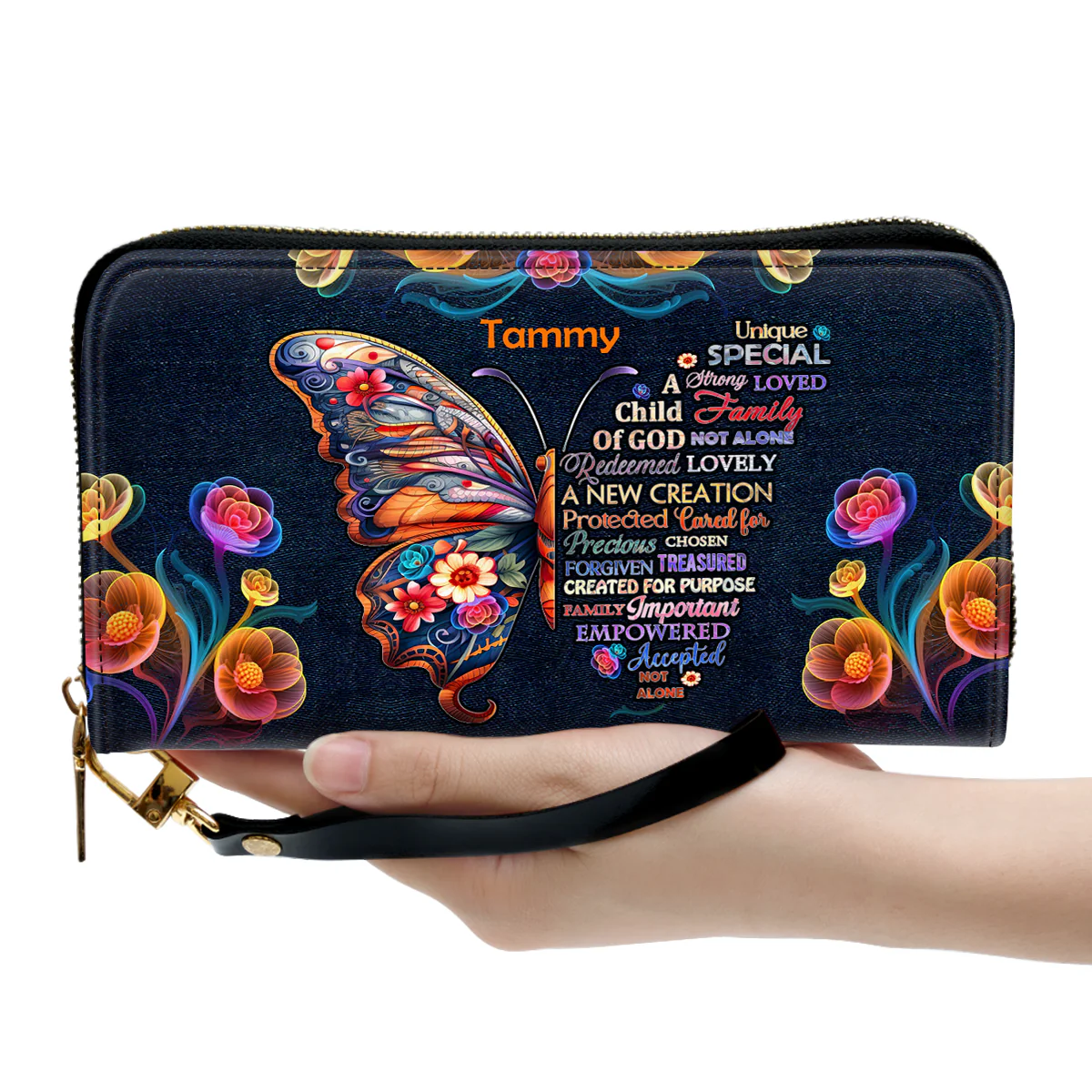 Child Of God - Thoughtful Gift For Christians - Personalized Leather Long Wallets - AT4080961 - Image 2