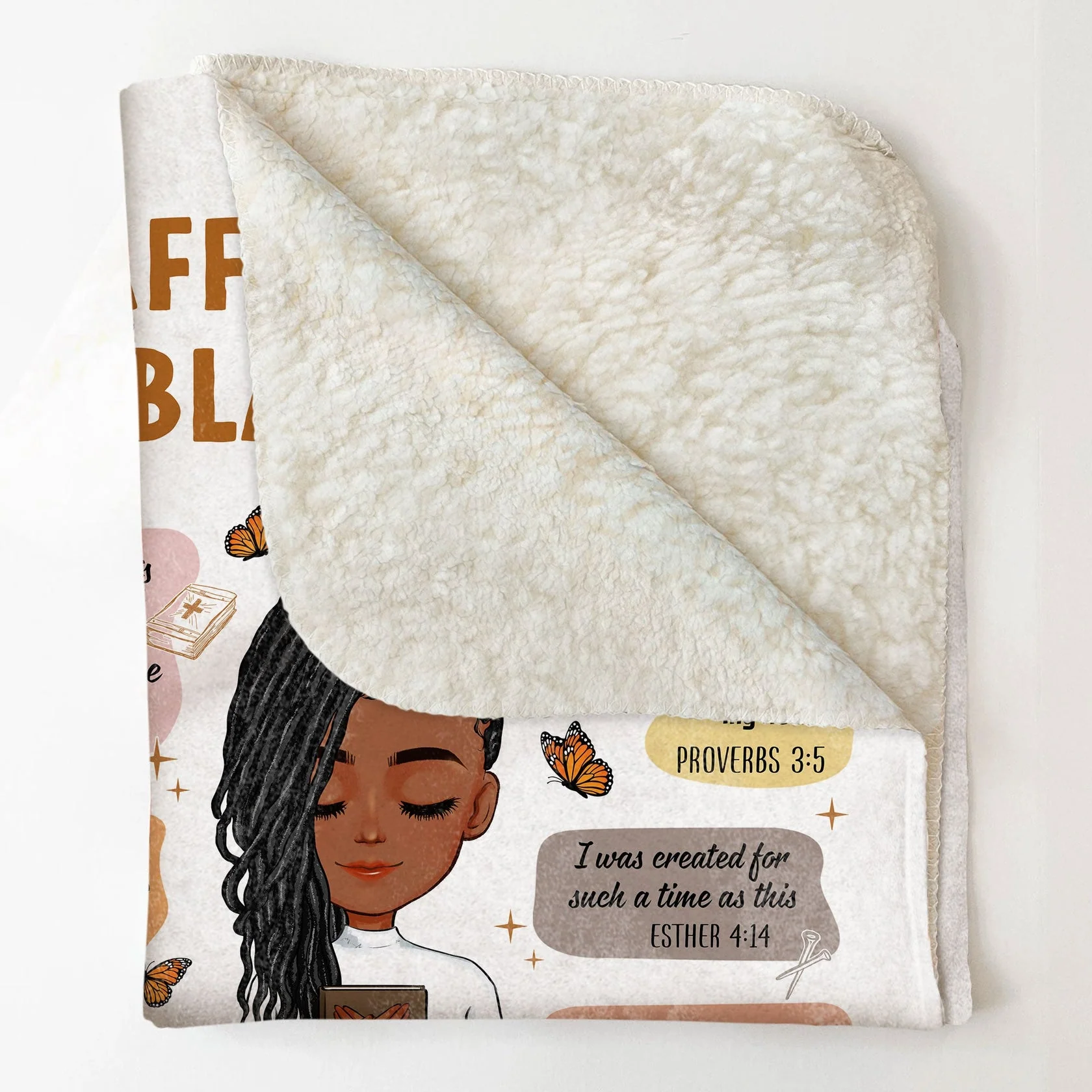Christian Bible Verse My Affirmations - Personalized Blanket - Gift For Black Women | CLGOD05 HD95 - Image 3