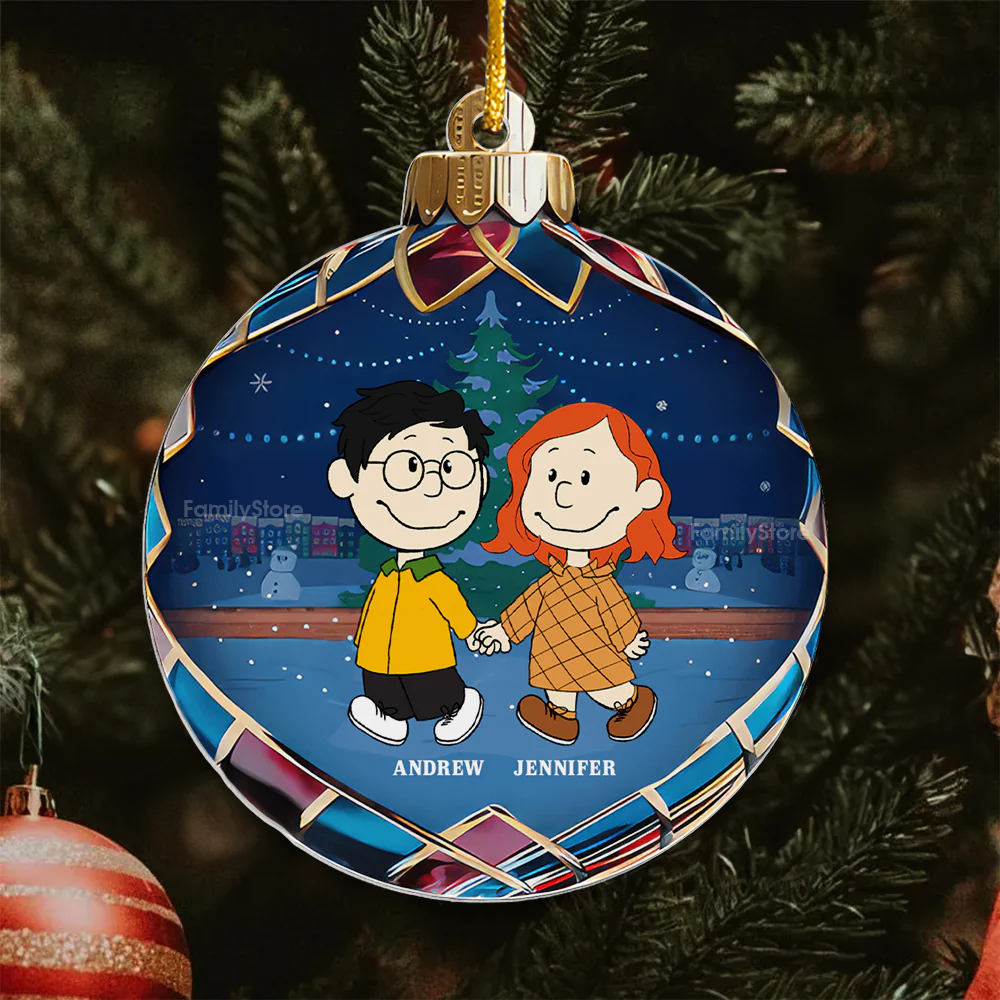 Christmas Baubles Peanut - Personalized Acrylic Ornament - Gift For Couple, Husband Wife - CL43 NH96