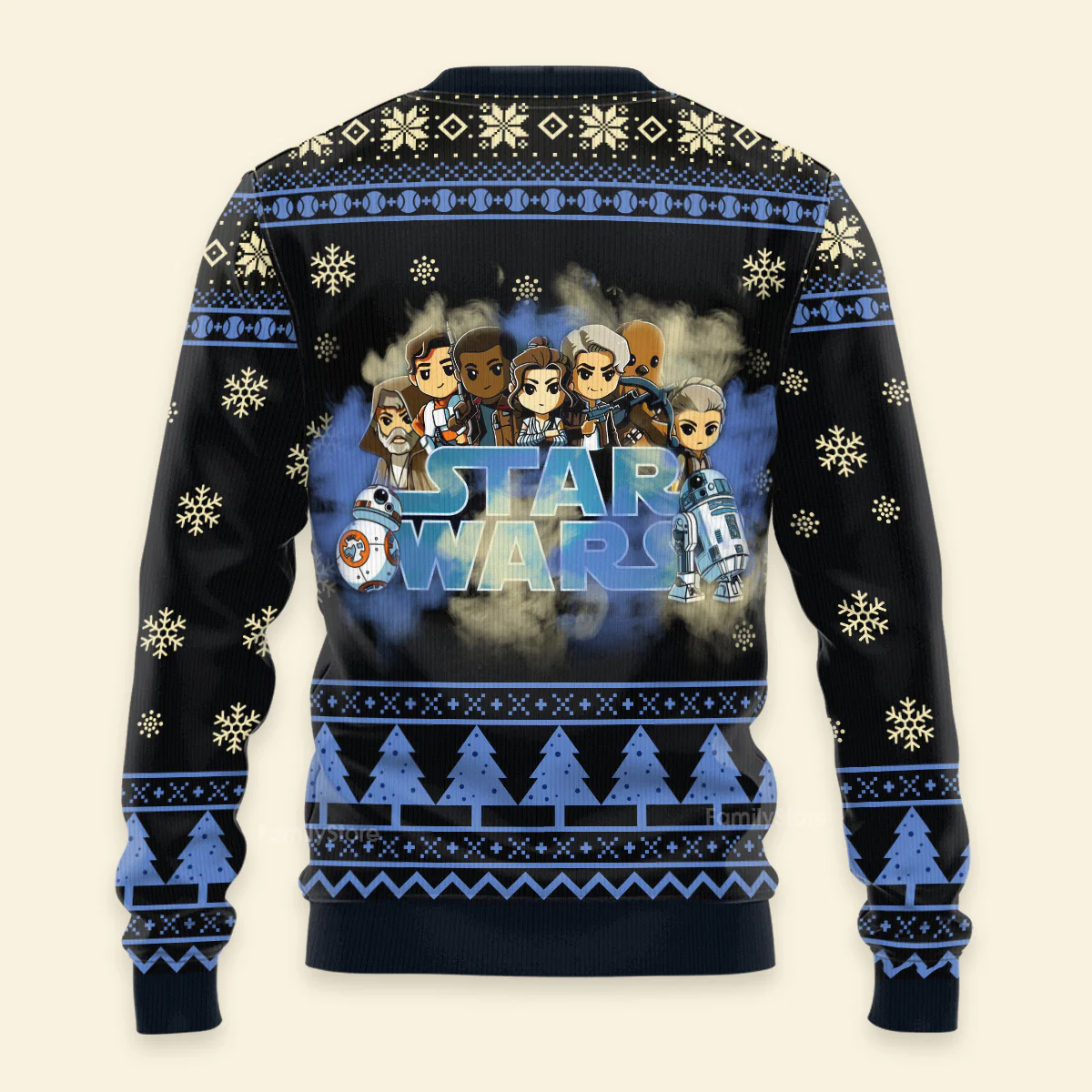Christmas Stwa Cartoon Characters  - Costumes Ugly Sweatshirts - Image 3