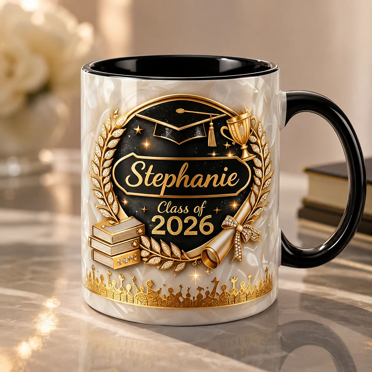 Class Of 2026 Graduation - Personalized Accent Mug - Gift For Graduates - Image 2