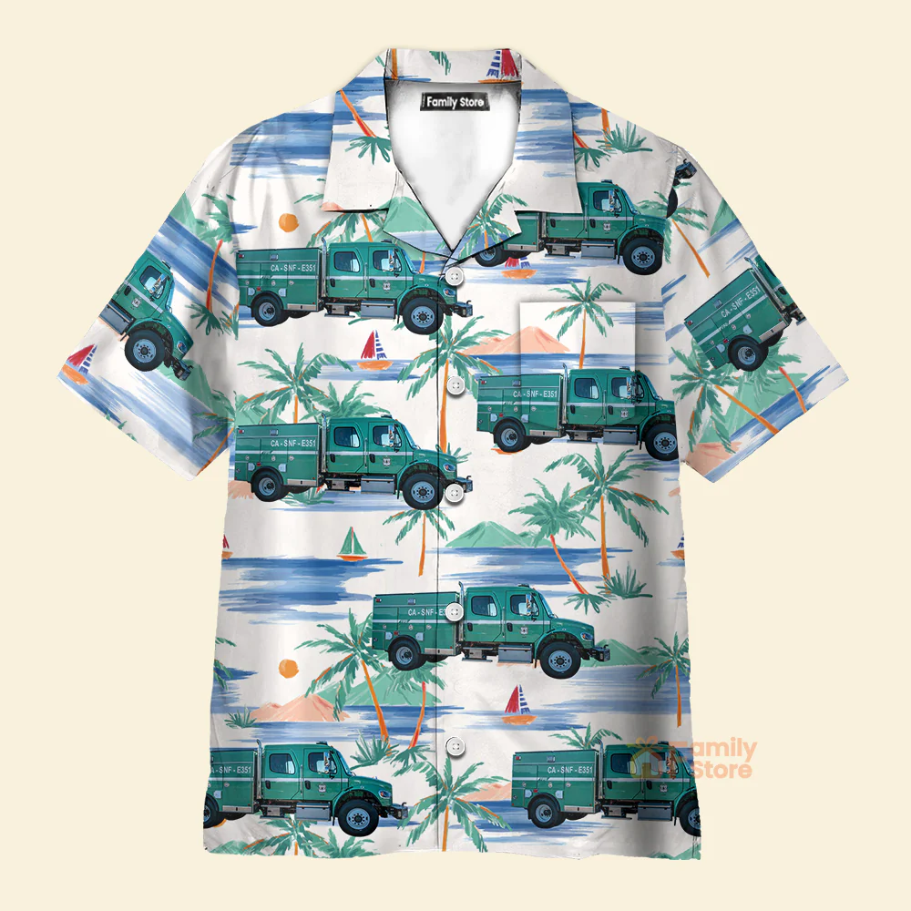 Clovis, California, U.S. Forest Service Sierra National Forest - Hawaiian Shirt - Image 2