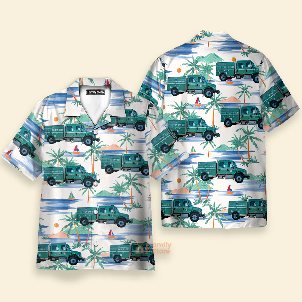 Clovis, California, U.S. Forest Service Sierra National Forest - Hawaiian Shirt - Image 3