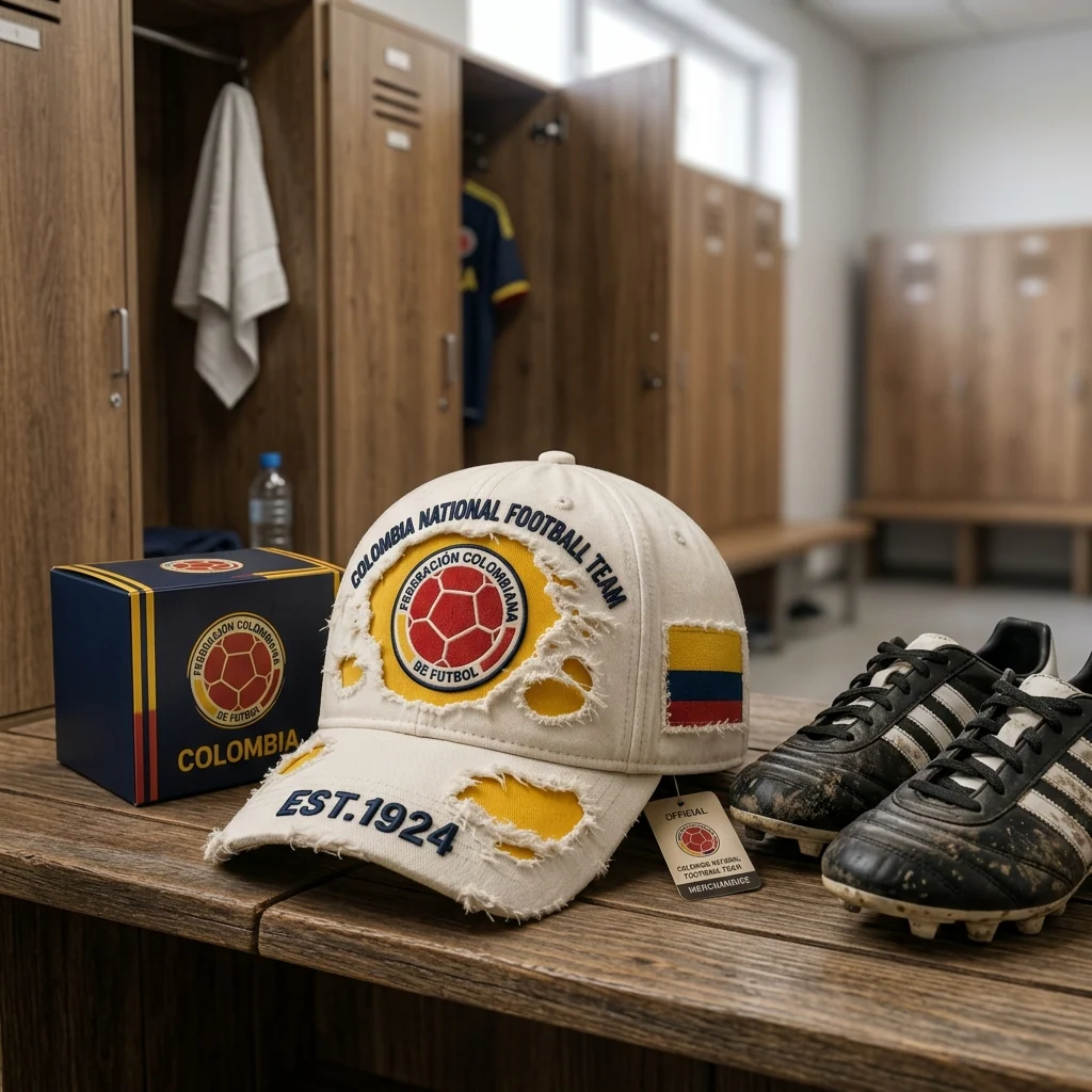 Colombia National Football Team Distressed - Classic Cap - Gifts For Football Lovers, Sports Fans - Image 5