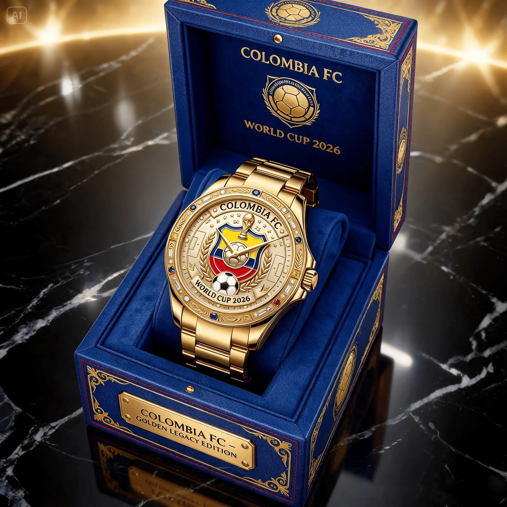 Colombia Soccer Championship 2026 - Men's Wrist Watch - Gift For Sport Lovers HH01 - Image 3
