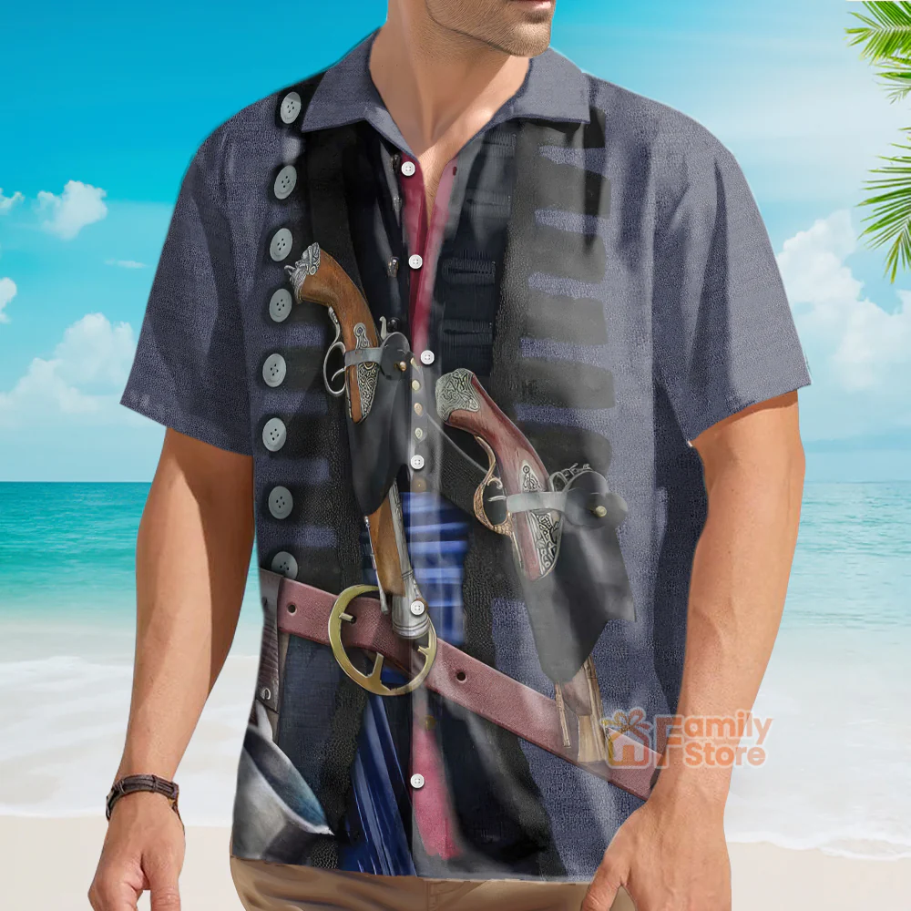 Cool Pirate Costume - Hawaiian Shirt - Image 3