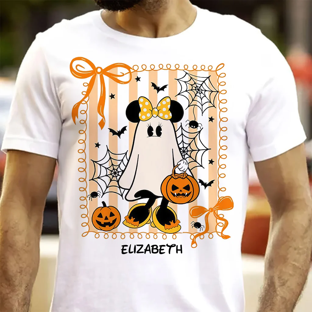 Coquette Mouse Spooky Season Halloween - Personalized Shirt TD118 - Image 2