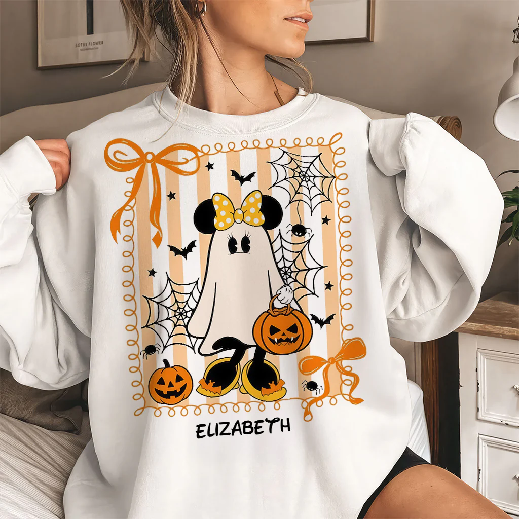 Coquette Mouse Spooky Season Halloween - Personalized Shirt TD118 - Image 3