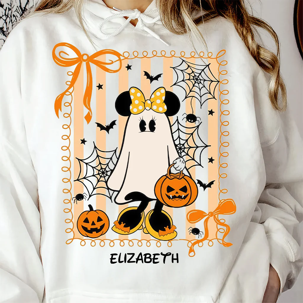 Coquette Mouse Spooky Season Halloween - Personalized Shirt TD118 - Image 4