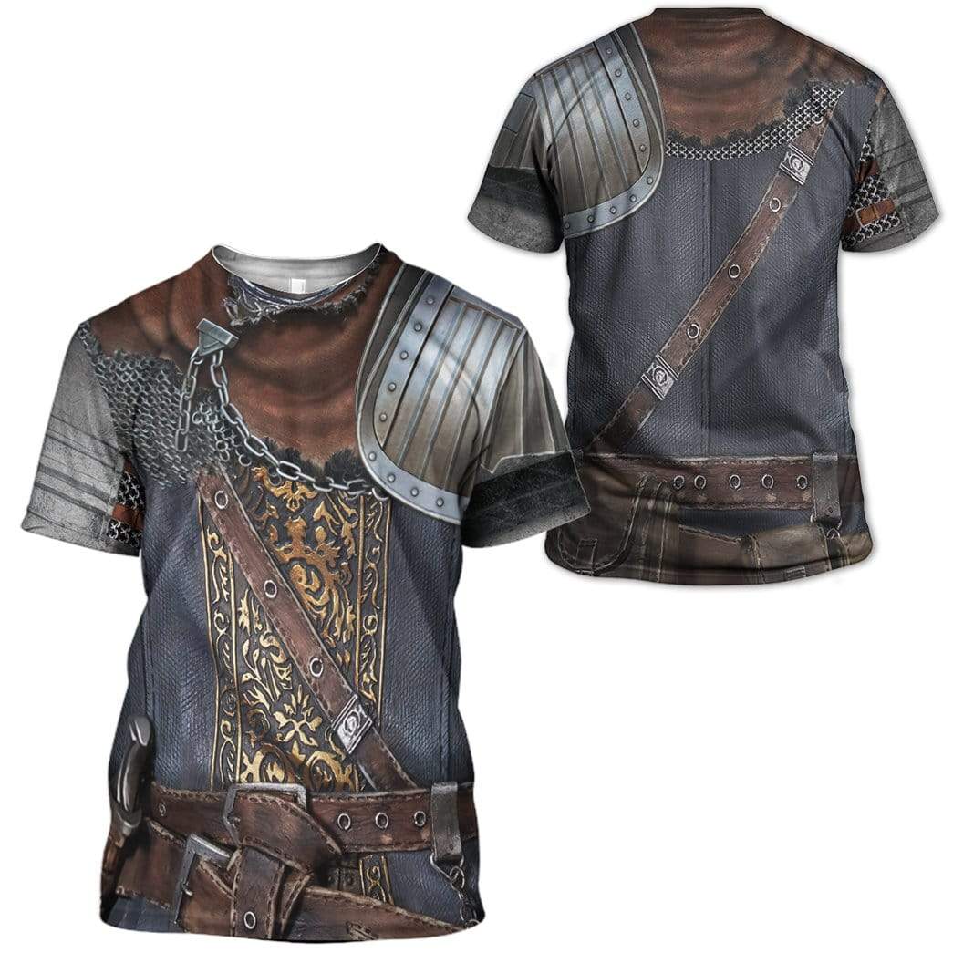 Cosplay Dark Souls Chosen Undead T-Shirts For Men - Image 2