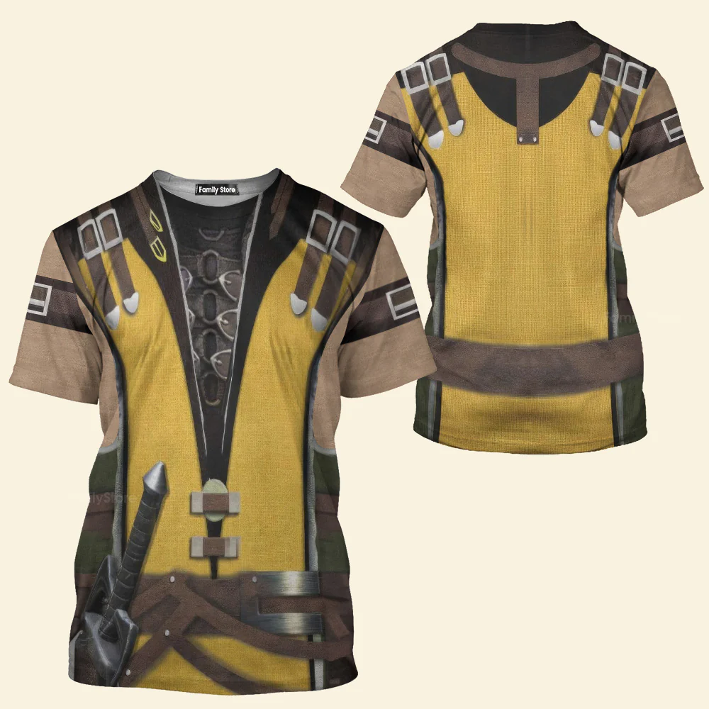 Scorpion Mortal Kombat Cosplay T-Shirt 3D For Men & Women - Image 3