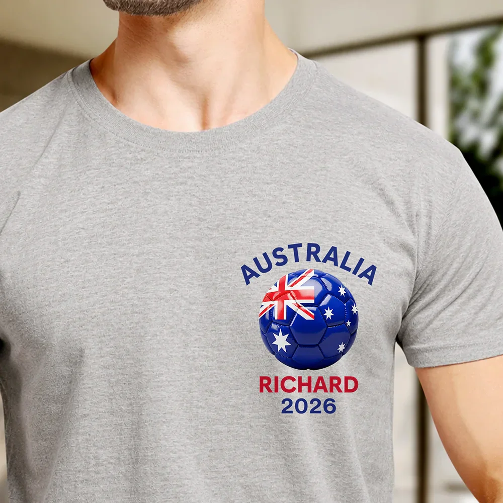 Country Flags Soccer Ball - Personalized Shirt - Gift For Sports Fans