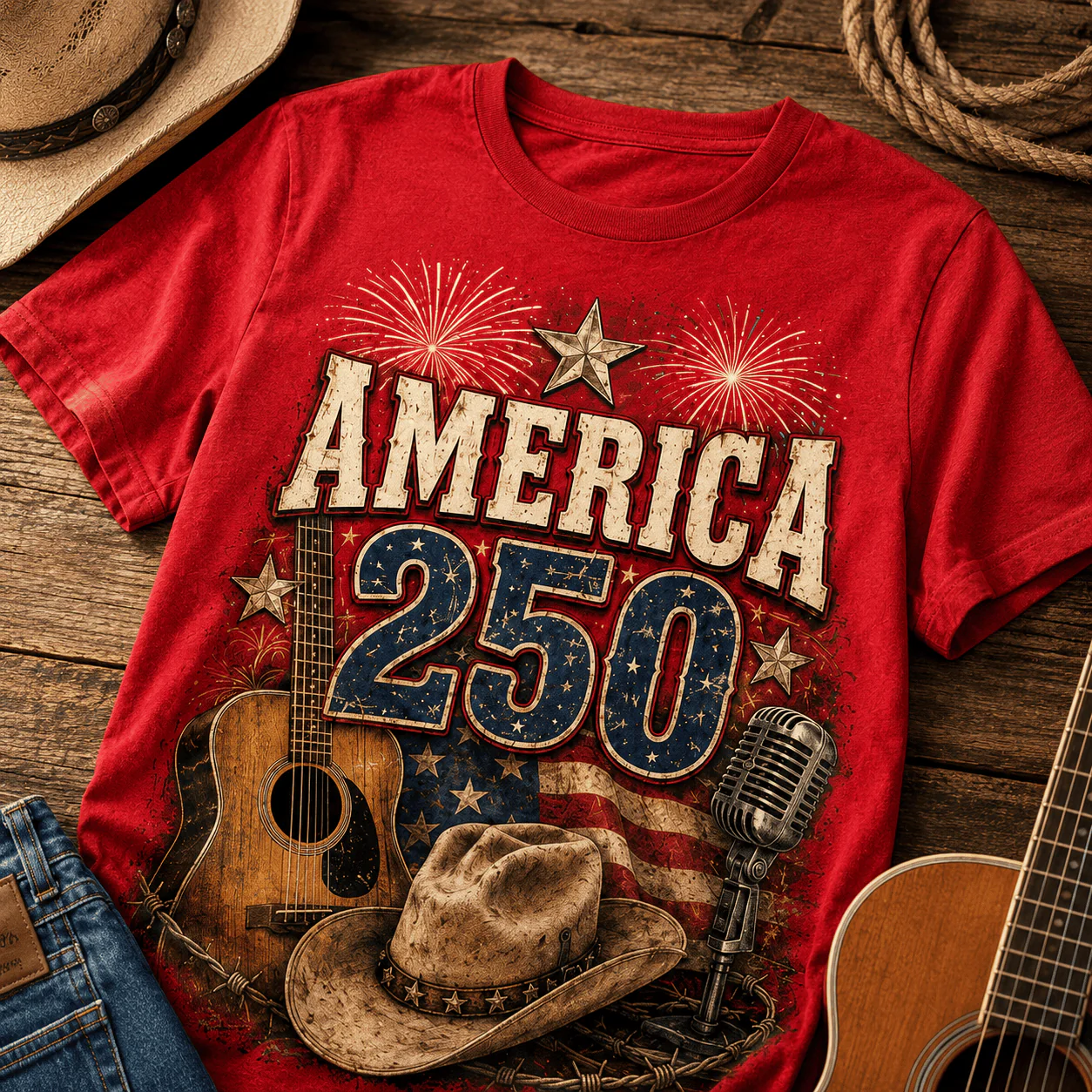 Country Music Legend I Love America George - Personalized Shirt - Gift For Family - Image 2
