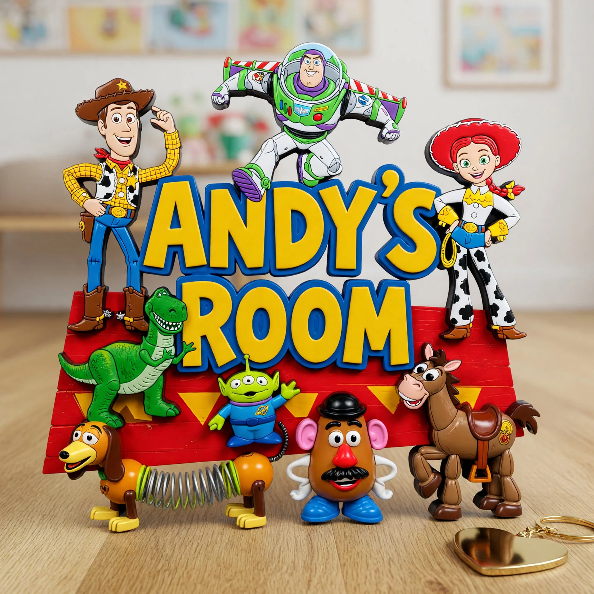Cowboy Story Childhood Memories - Personalized Custom Shaped Wood Sign - Gift For Kids, Movie Fans - Image 2