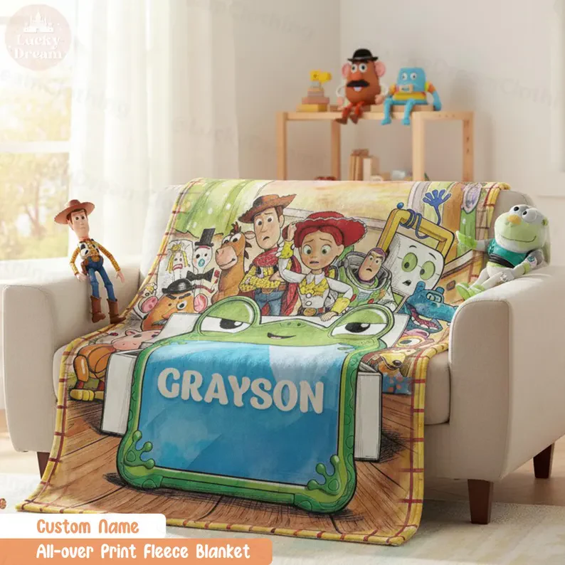 Cowboy Story Friends - Personalized Blanket - Gift For Kids, Movie Fans - Image 11
