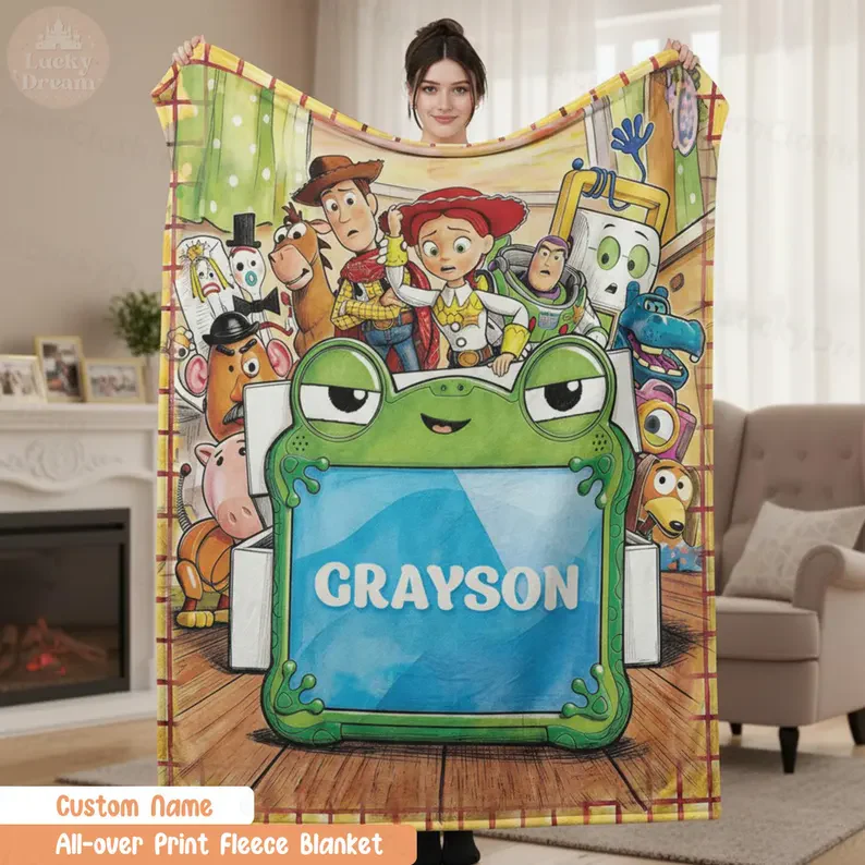 Cowboy Story Friends - Personalized Blanket - Gift For Kids, Movie Fans - Image 5