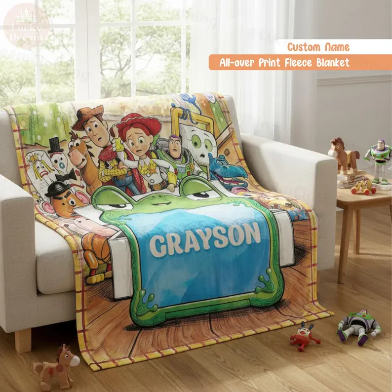 Cowboy Story Friends - Personalized Blanket - Gift For Kids, Movie Fans - Image 7