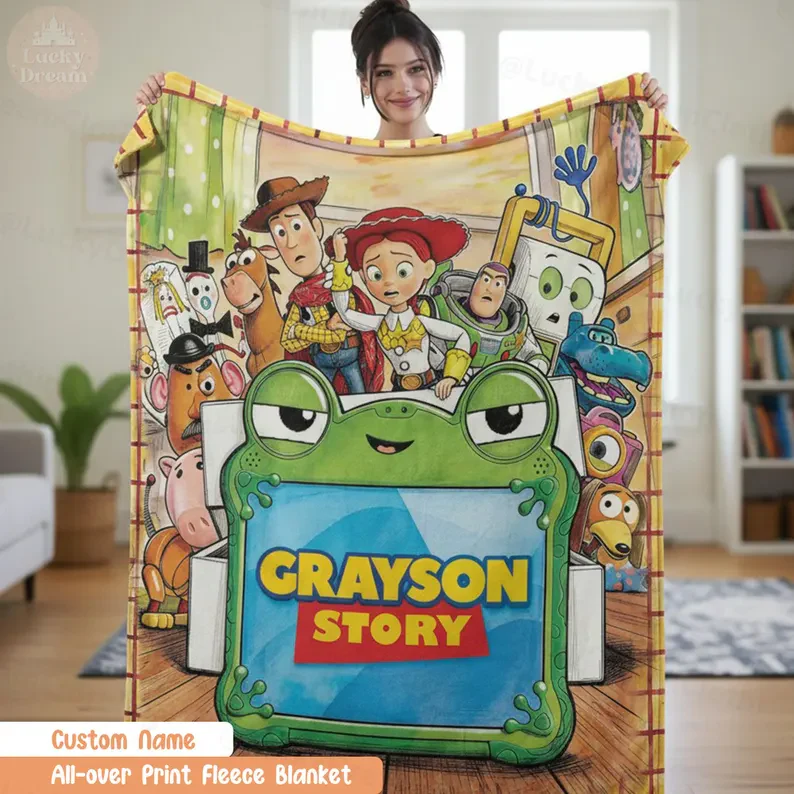 Cowboy Story Friends - Personalized Blanket - Gift For Kids, Movie Fans - Image 8