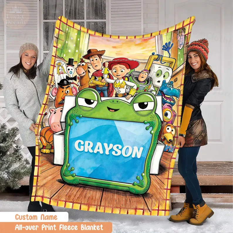 Cowboy Story Friends - Personalized Blanket - Gift For Kids, Movie Fans - Image 9