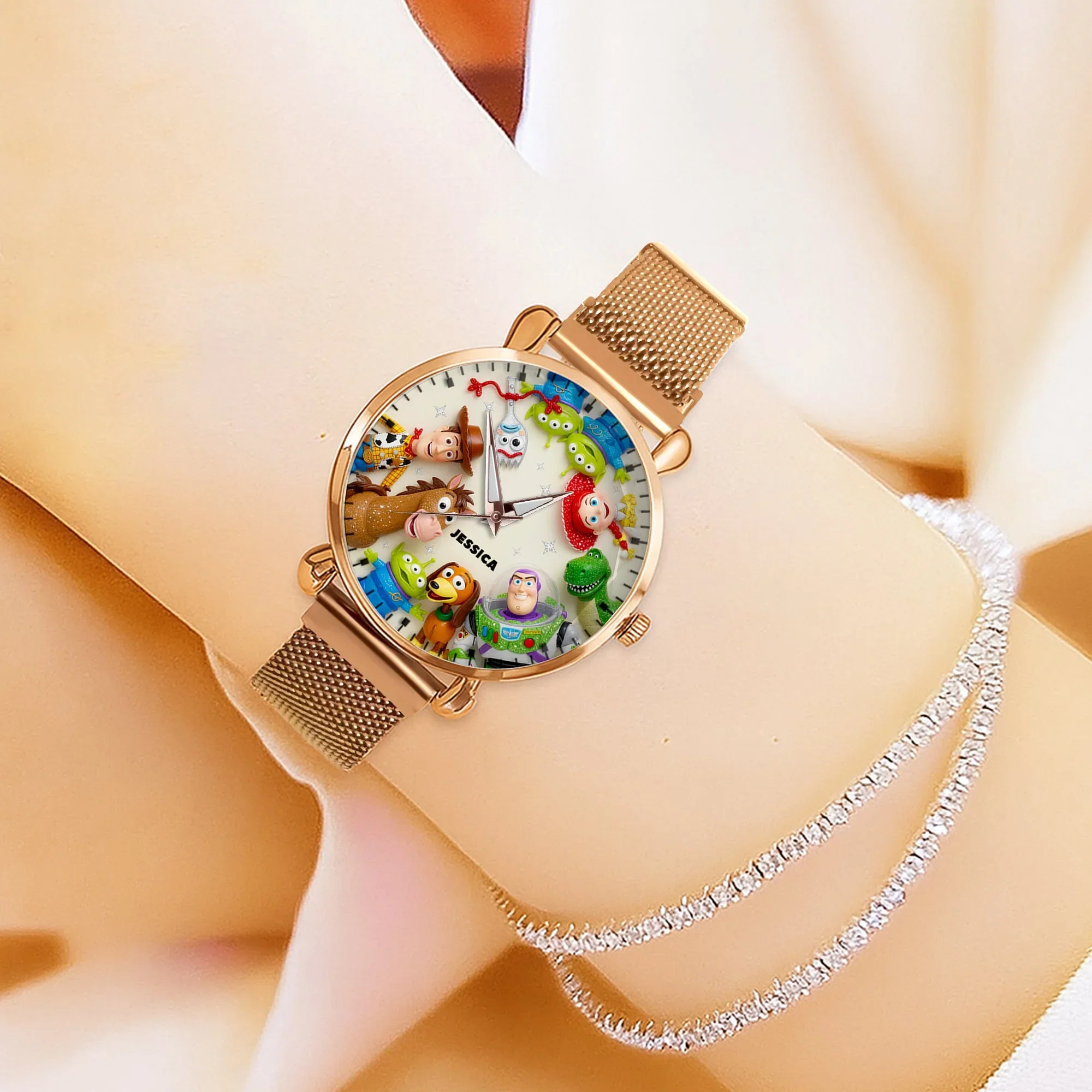 Cowboy Story Friends - Personalized Women Hand Watch - Gift For Movie Fans - DSNY - Image 3