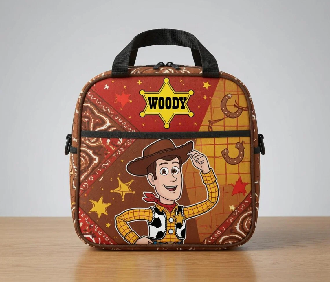 Cowboy Story - Personalized Backpack, Lunch Bag, Pencil Case & Water Bottle - Back to School Gift - DSNY - Image 2