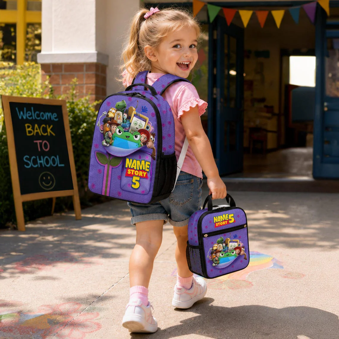 Cowboy Story - Personalized Backpack, Lunch Bag, Pencil Case & Water Bottle - Back to School Gift - DSNY - Image 7