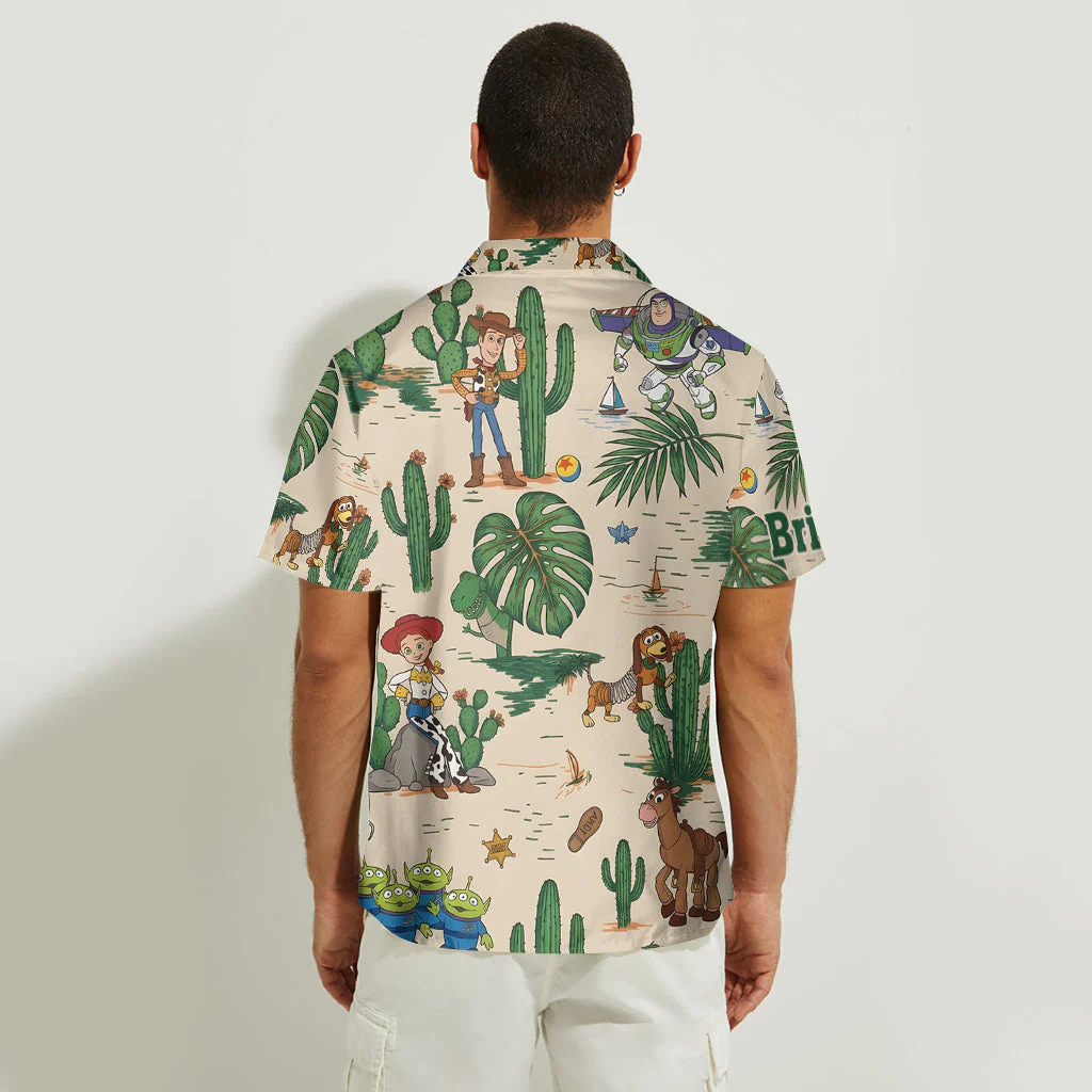 Cowboy Story Tropical Friends - Personalized Hawaiian Shirt - Gift For Movie Fans - Image 2