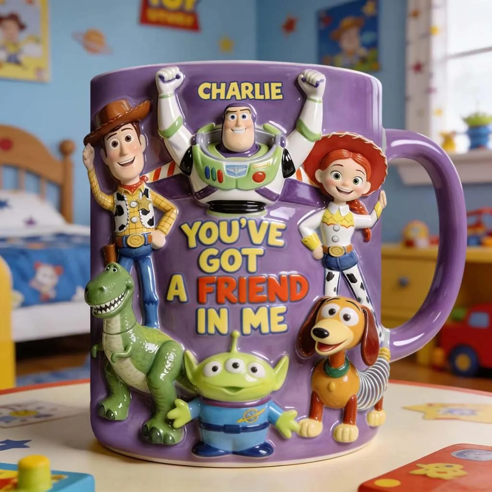 Cowboy Story You've Got A Friend In Me - Personalized Accent Mug - Gift For Movie Fans - DSNY