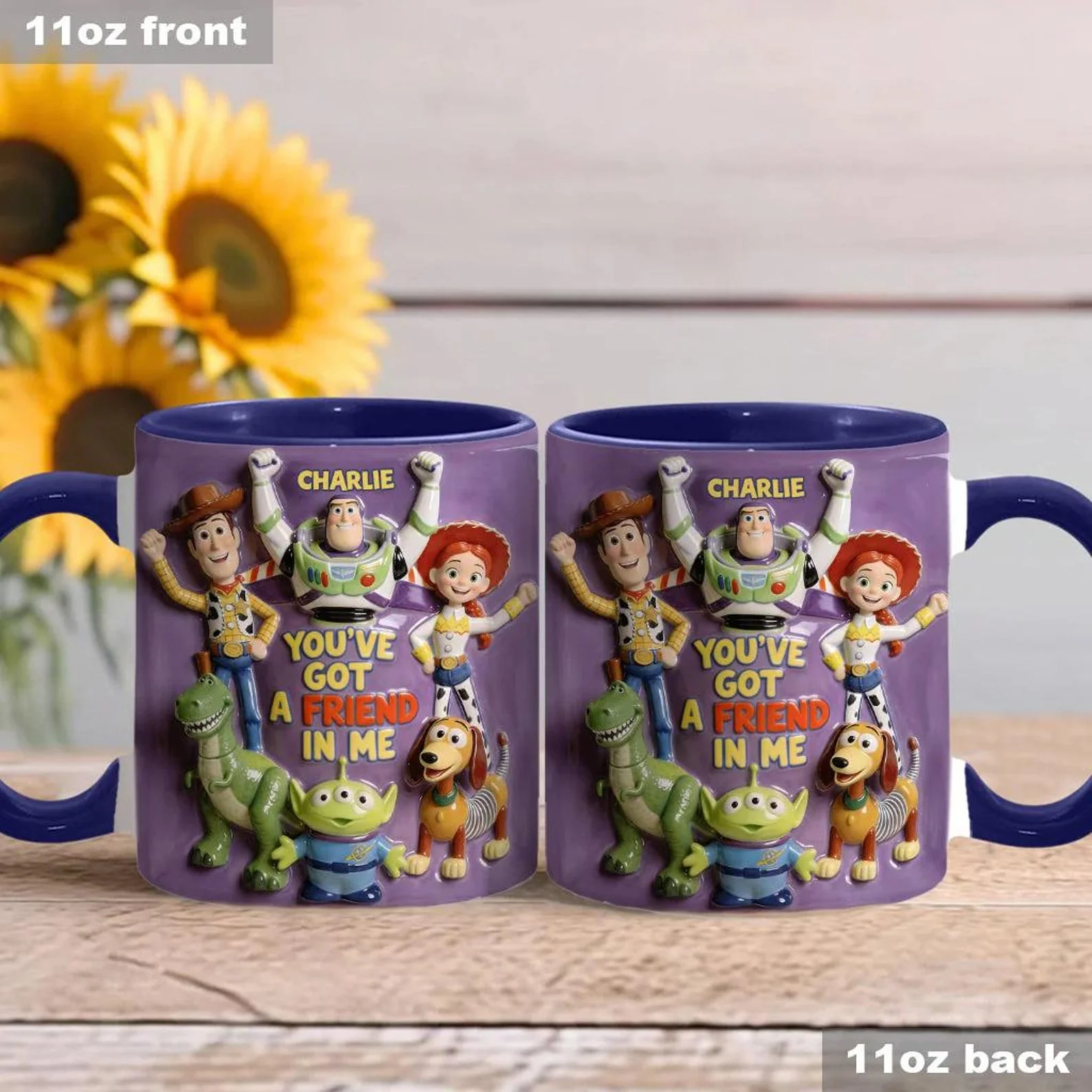 Cowboy Story You've Got A Friend In Me - Personalized Accent Mug - Gift For Movie Fans - DSNY - Image 3