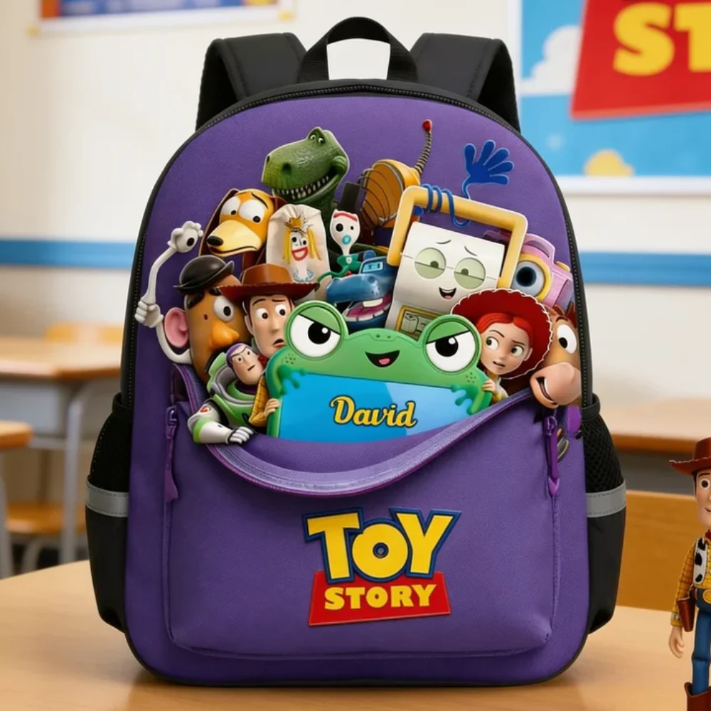 Cowboy Story You've Got A Friend In Me - Personalized Backpack, Lunch Bag, Pencil Case & Water Bottle - Back to School Gifts - Image 3
