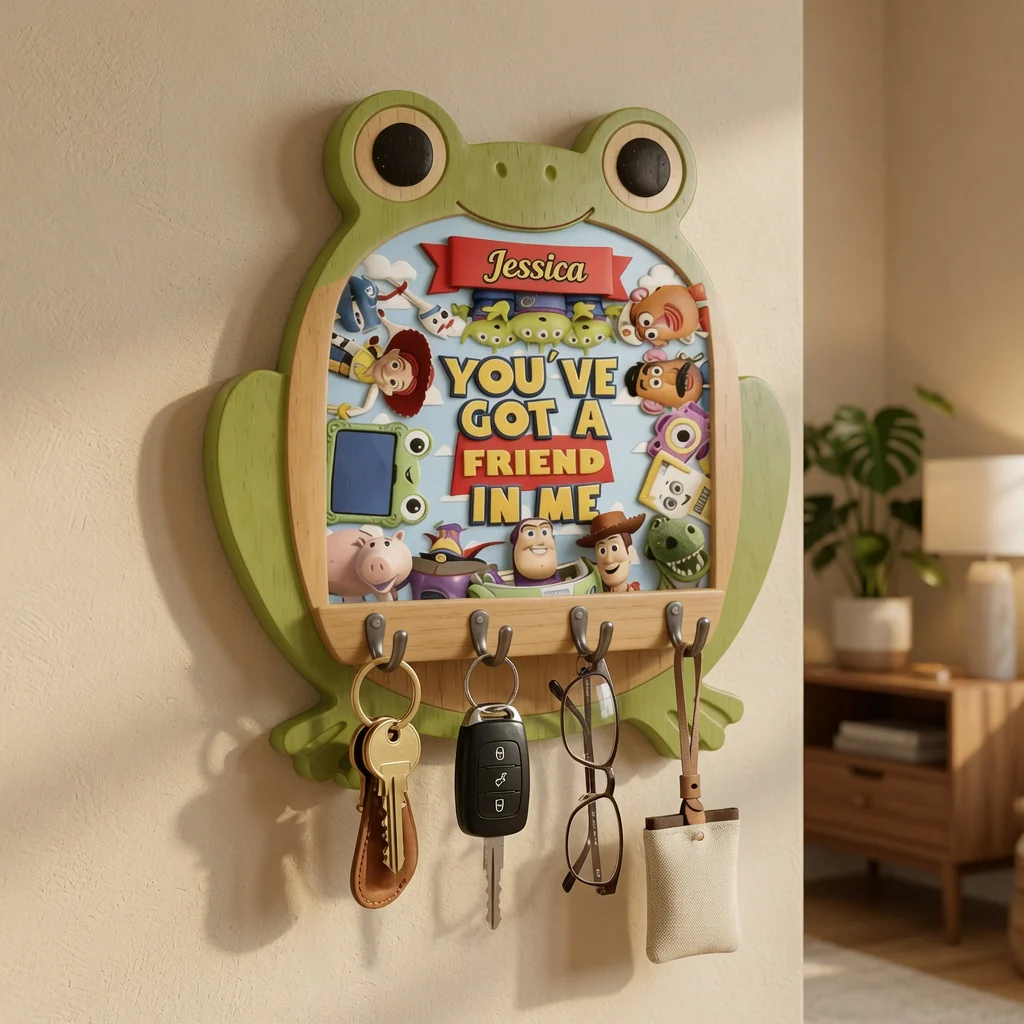Cowboy Story You've Got A Friend In Me - Personalized Custom Shaped Hanging Rack - Gift For Kids, Movie Fans - Image 5