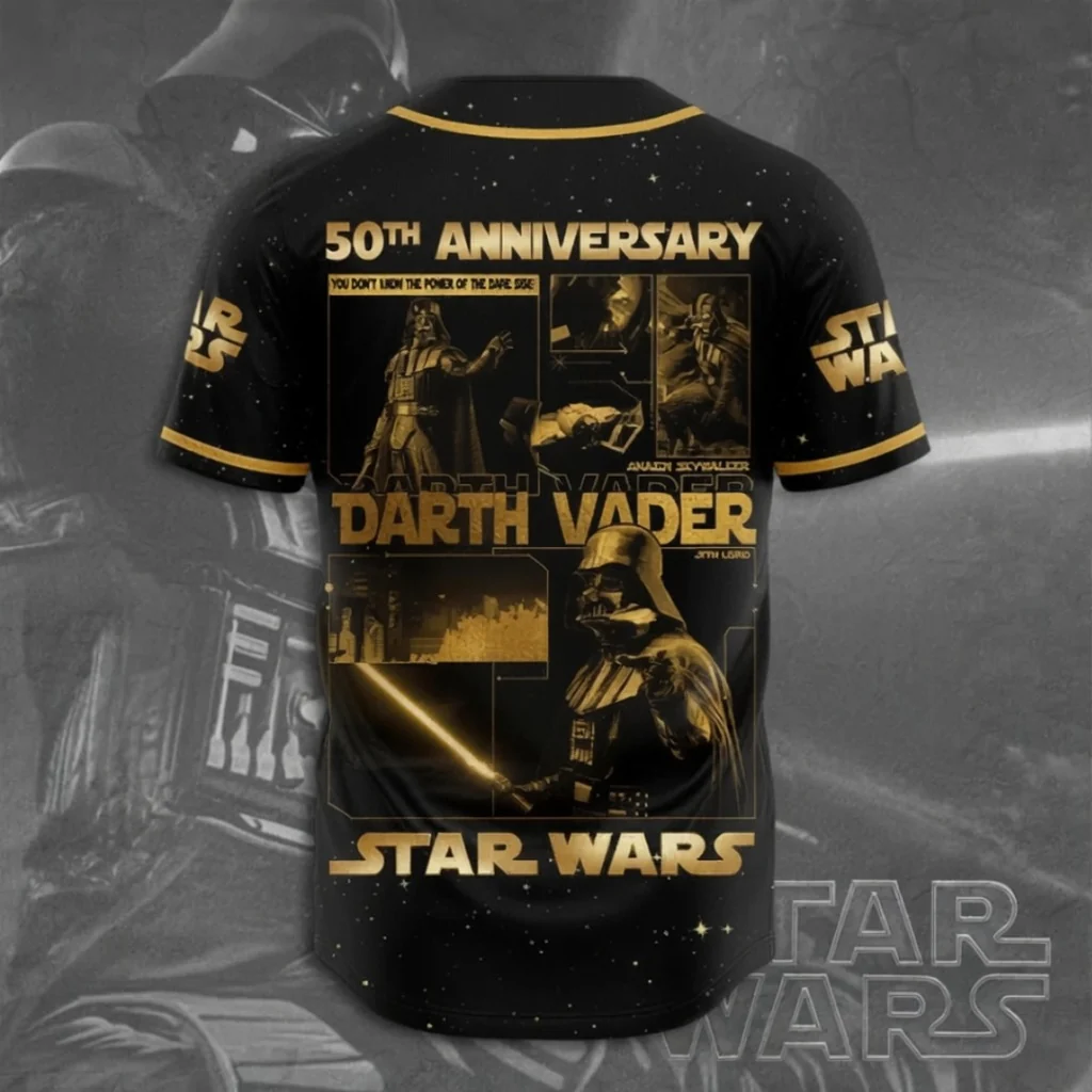 Stwa Celebrate 50 Years Of Legend - Personalized Baseball Jersey - Anniversary Gift For Movie Fans - Image 3