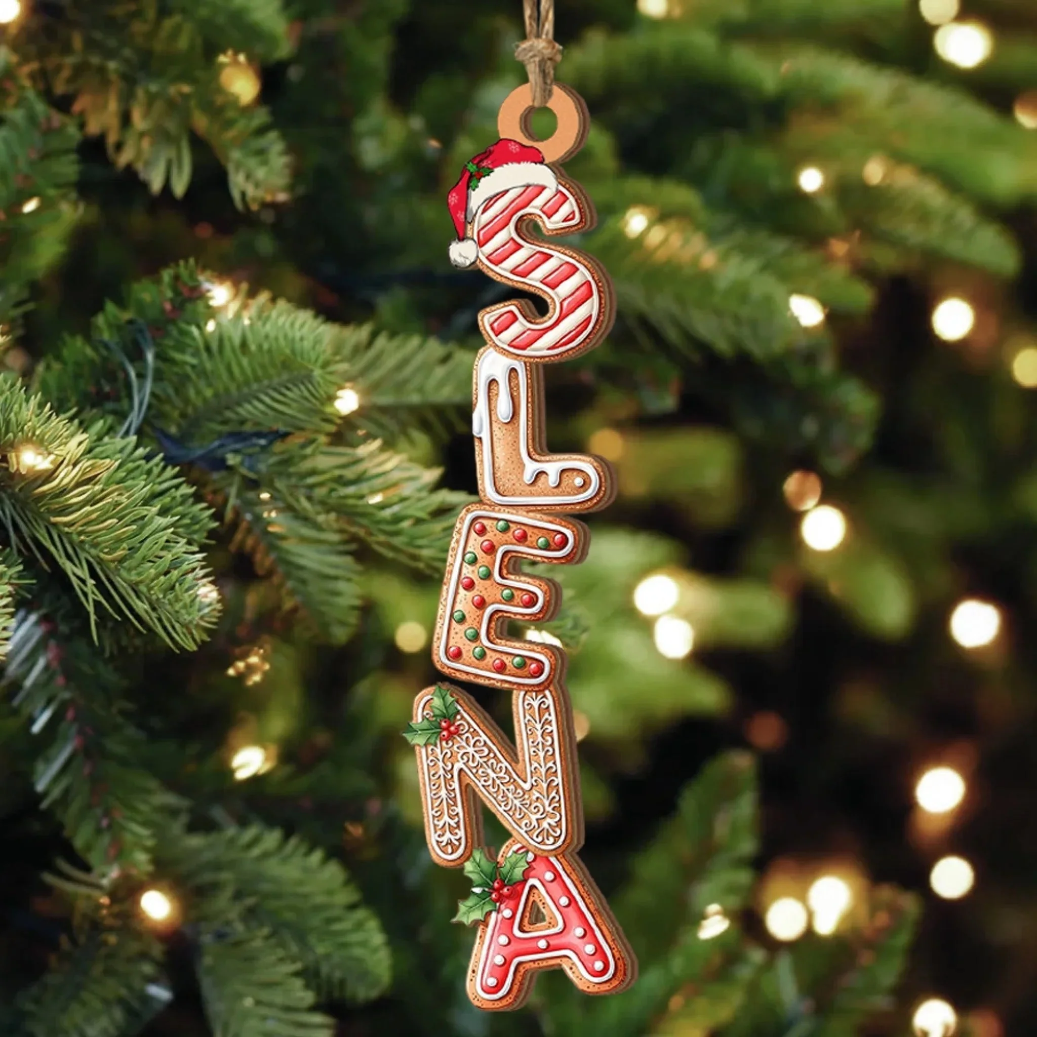 Custom Alphabet Letters We Love In 2025 - Personalized Acrylic Ornament - Christmas Gift For Family Members NA94 - Image 3