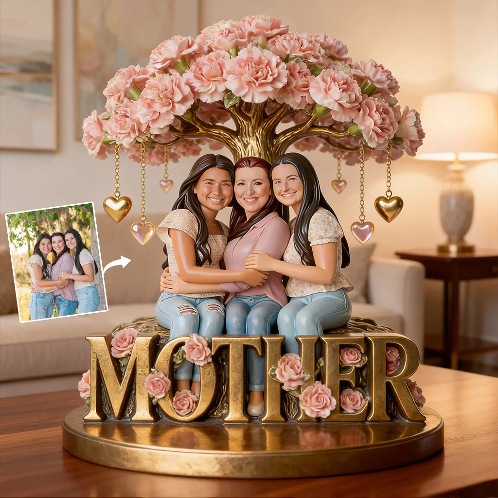 Custom Any Photo Birth Flower - Personalized Mother Custom Shaped Acrylic Plaque - Gift For Mom, Grandma - Image 2