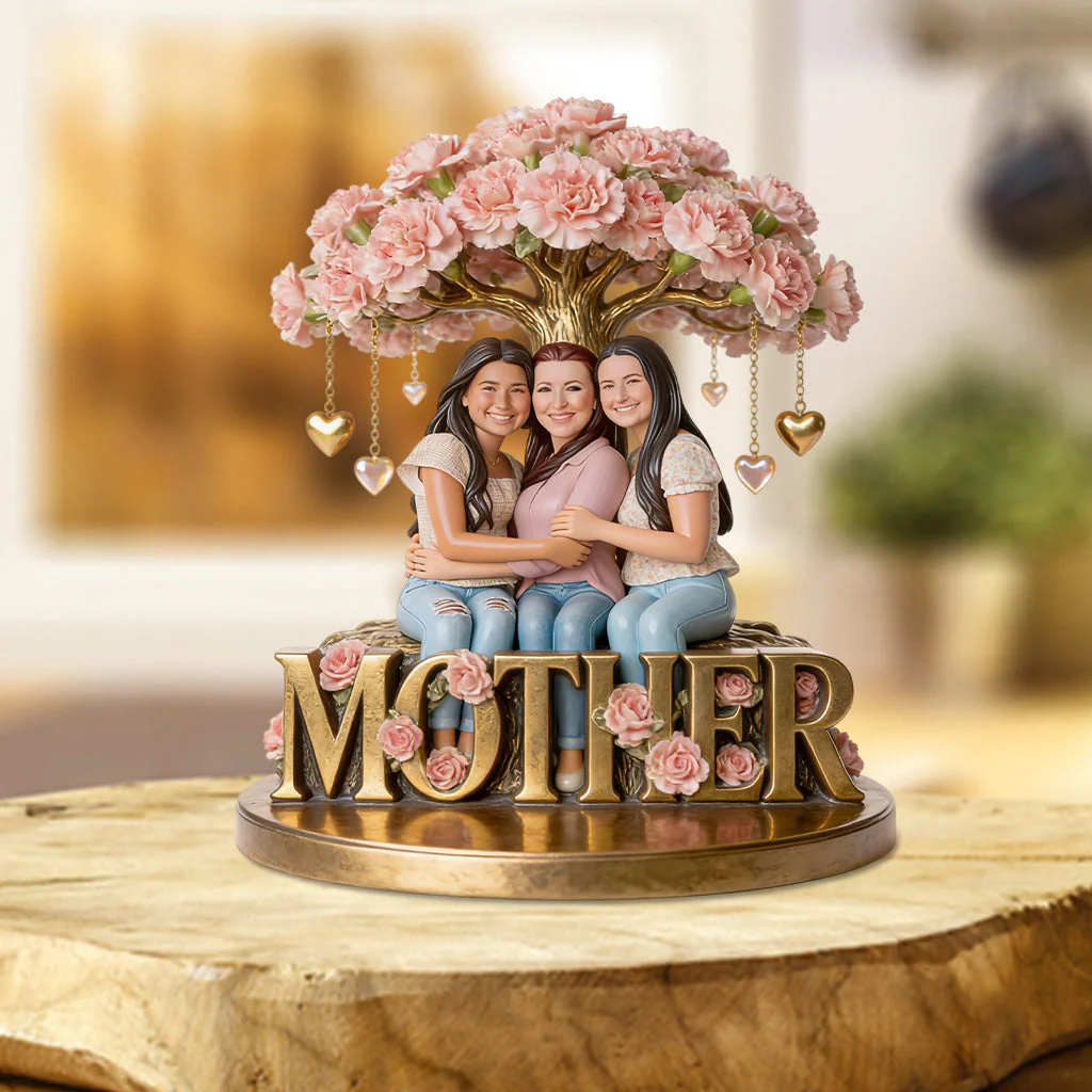 Custom Any Photo Birth Flower - Personalized Mother Custom Shaped Acrylic Plaque - Gift For Mom, Grandma - Image 4